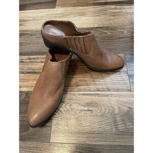 House of Harlow 1960 Womens Bootie Slip-on Western Style‎ Mule in Wheat